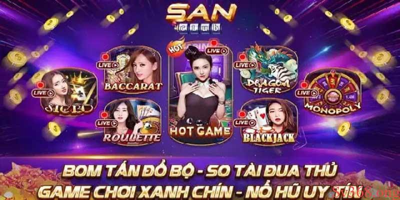 Sanclub - Sân Chơi Game Bài Đổi Thưởng Uy Tín Nhất 2025 2 Kho game siêu khủng